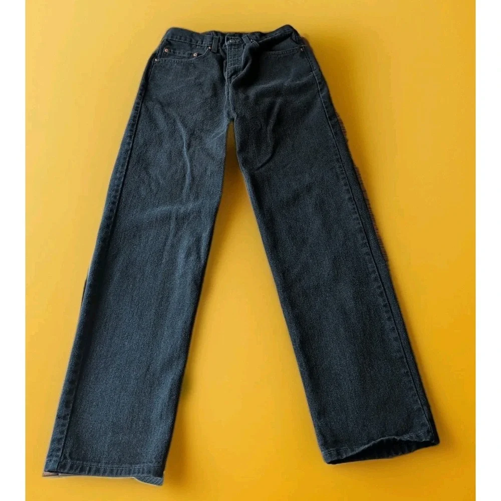 Vntg Levi 550 Jeans 31 x 34 Relaxed Baggy Fit Black 90's Y2K